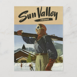 ヴィンテージ旅行郵便はがきポスターアイダホ米国 ポストカード