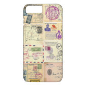 ヴィンテージ旅行郵便はがき Case-Mate iPhoneケース (裏面)