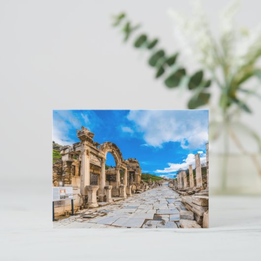 ヴィンテージ旅行都市イズミールターキーエフェスアクロポリス ポストカード (スタンド正面)