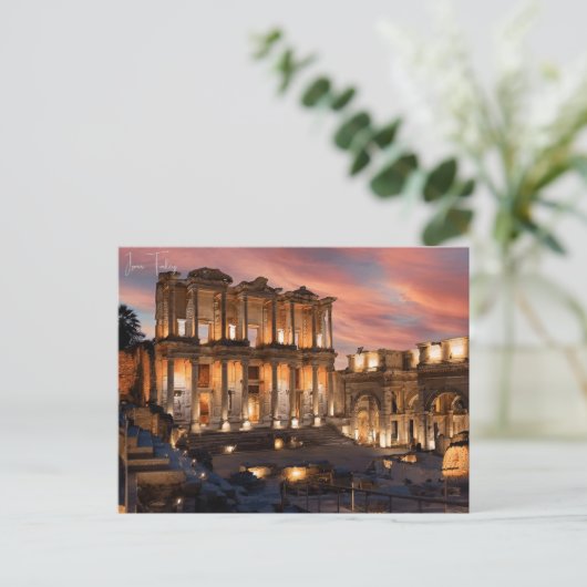 ヴィンテージ旅行都市イズミールターキーエフェスアクロポリス ポストカード (スタンド正面)