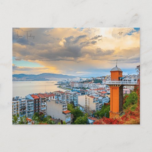 ヴィンテージ旅行都市イズミールターキーエフェスアクロポリス ポストカード (正面)