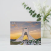 ヴィンテージ旅行都市テヘラン、イランのレトロ休暇 ポストカード (スタンド正面)