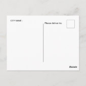 ヴィンテージ旅行高知ケララのインドのコーチン市 ポストカード (裏面)