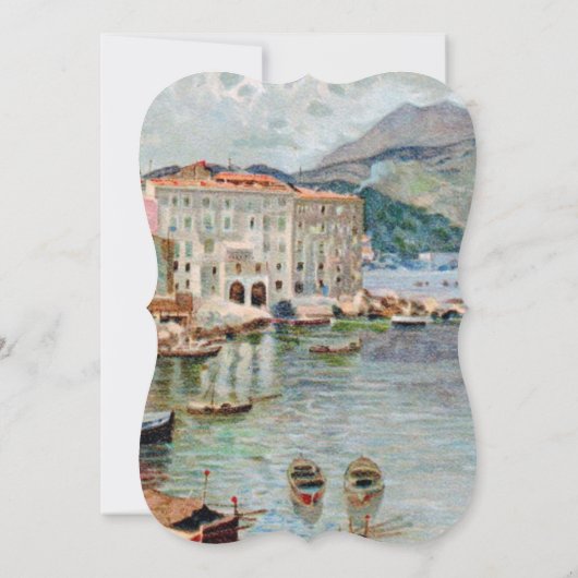 ヴィンテージ旅行1920年のリフランスのビエラ結婚ズ 招待状 (裏面)