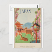 ヴィンテージ旅行1930年代の日本 ポストカード (正面/裏面)