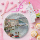 ヴィンテージ旅行20年代Menton、リビエラ ペーパープレート (パーティー)