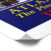 ヴィンテージ旅行，アトランティックシティ ポスター (角)