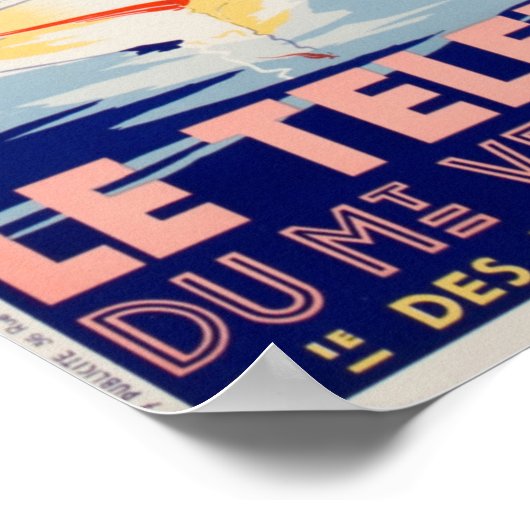 ヴィンテージ旅行 – アネシー湖 – フランスのポスター ポスター (角)