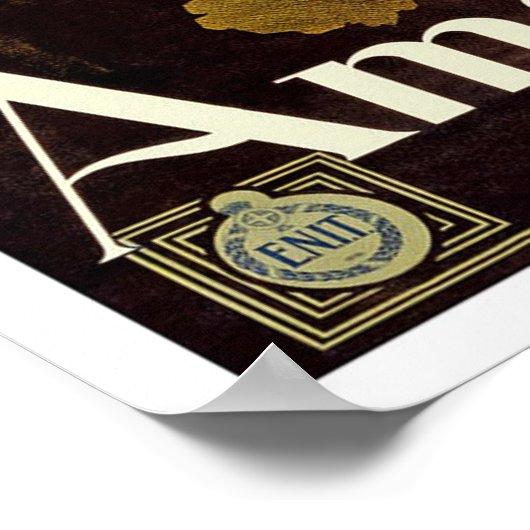 ヴィンテージ旅行，アマルフィ ポスター (角)