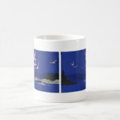 ヴィンテージ旅行、アラスカでのクルーズ船休暇 コーヒーマグカップ (中央)