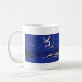 ヴィンテージ旅行、アラスカでのクルーズ船休暇 コーヒーマグカップ (左)