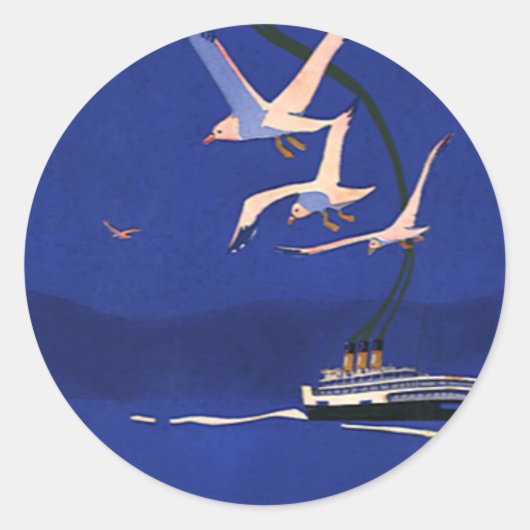 ヴィンテージ旅行、アラスカでのクルーズ船休暇 ラウンドシール (正面)