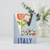 ヴィンテージ旅行 – イタリア ポストカード (スタンド正面)