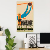 ヴィンテージ旅行 – ウルグアイ1930サッカーワールドカップ ポスター (ホームオフィス)