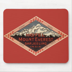 ヴィンテージ旅行、エベレスト、Darjeelingインド マウスパッド