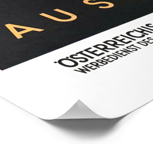 ヴィンテージ旅行,オーストリア ポスター (角)