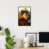 ヴィンテージ旅行,カナダパシフィッククルーズ ポスター (ホームオフィス)