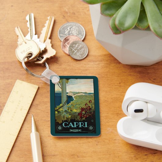 ヴィンテージ旅行、カプリ島、イタリアItalia Coast キーホルダー (デスク)