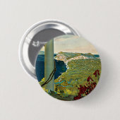 ヴィンテージ旅行、カプリ島、イタリアItalia Coast 缶バッジ (正面&裏面)