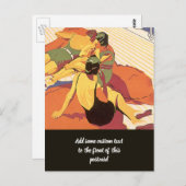 ヴィンテージ旅行、クルーズ船での休暇 ポストカード (正面/裏面)