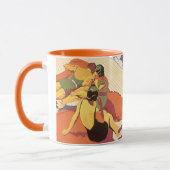 ヴィンテージ旅行、クルーズ船での休暇 マグカップ (左)