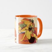 ヴィンテージ旅行、クルーズ船での休暇 マグカップ (正面右)