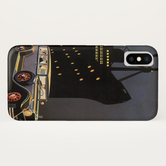 ヴィンテージ旅行、クルーズ船とアンティーク車 Case-Mate iPhoneケース (裏面(横))