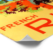 ヴィンテージ旅行 – コートダジュールフランスの- Riviera ポスター (角)