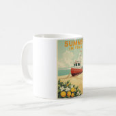 ヴィンテージ旅行 コーヒーマグカップ (正面左)