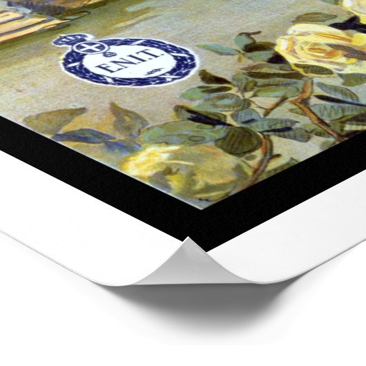 ヴィンテージ旅行,サンレモ,イタリア, イタリアン Riviera ポスター (角)