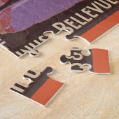 ヴィンテージ旅行、スイスのマターホルン山 ジグソーパズル (側面)