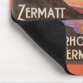 ヴィンテージ旅行、スイスのマターホルン山 マウスパッド (コーナー)