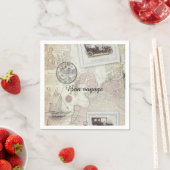 ヴィンテージ旅行 スタンダードカクテルナプキン (インサイチュ)