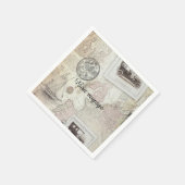 ヴィンテージ旅行 スタンダードカクテルナプキン (角)