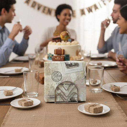 ヴィンテージ旅行 スタンダードカクテルナプキン