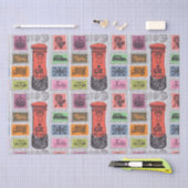 ヴィンテージ旅行/スタンプティッシュペーパー 薄葉紙 (クラフト)