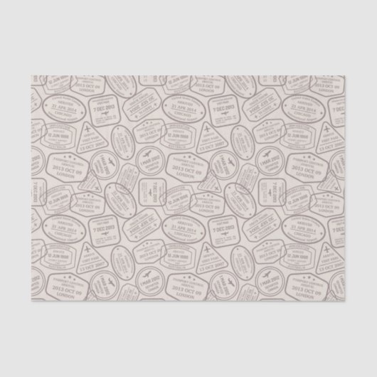 ヴィンテージ旅行/スタンプ 薄葉紙 (正面)