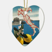 ヴィンテージ旅行 セラミックオーナメント (左)