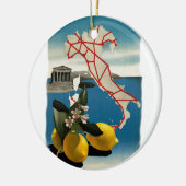 ヴィンテージ旅行 セラミックオーナメント (左)