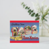 ヴィンテージ旅行 – タオス，ニューメキシコ ポストカード (スタンド正面)