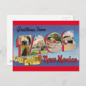 ヴィンテージ旅行 – タオス，ニューメキシコ ポストカード (正面/裏面)