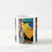 ヴィンテージ旅行,テニス,スポーツ,モンテカルロ・モナコ コーヒーマグカップ (中央)