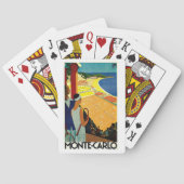 ヴィンテージ旅行，テニス，スポーツ，モンテカルロ・モナコ トランプ (裏面)