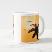 ヴィンテージ旅行、ハワイアン諸島上空 ジャンボコーヒーマグカップ (正面右)