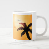 ヴィンテージ旅行、ハワイアン諸島上空 ジャンボコーヒーマグカップ (右)