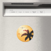 ヴィンテージ旅行、ハワイアン諸島上空 マグネット (インサイチュ (食洗機))