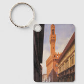 ヴィンテージ旅行，パラッツォヴェッキオ，フィレンツェ，イタリア キーホルダー (正面)