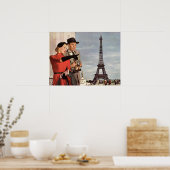 ヴィンテージ旅行 – パリの恋人 ポスター (キッチン)