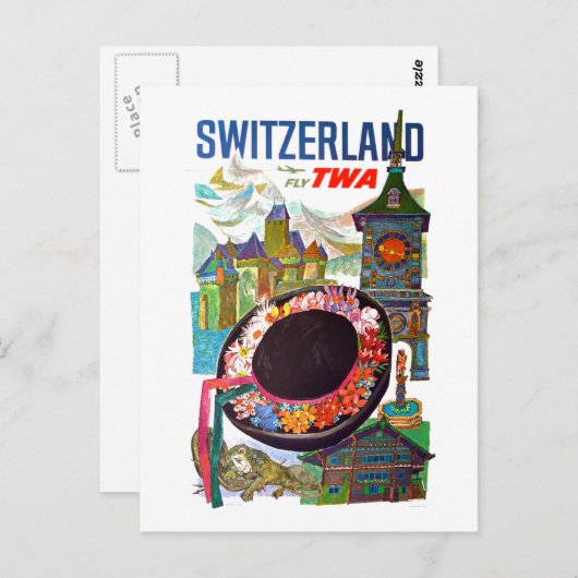 ヴィンテージ旅行 ポストカード (正面/裏面)