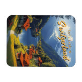 ヴィンテージ旅行 マグネット (横)